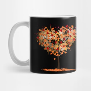 Autumn Tree Shedding Leaves Mug